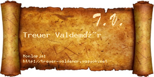 Treuer Valdemár névjegykártya